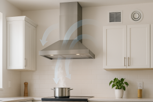 Кухонная вытяжка и общая вентиляция: как не создать обратную тягу
