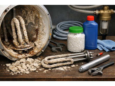 Накип у бойлері: як захистити бак і ТЕН (фільтри/пом’якшення/профілактика)