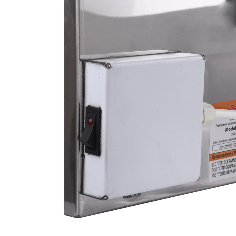 Електрический полотенцесушитель керамический TCMT400 (бежевый) 603х603х17