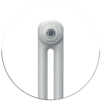 Дизайнерський радіатор DeLonghi Multicolumn H=1500 2-10 (секцій) конф.D (нижче 1/2") RAL9016