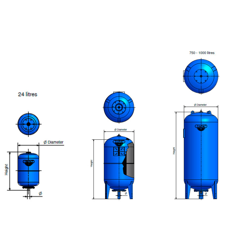 Гідроакумулятор Zilmet Ultra-Pro 80V 10 bar