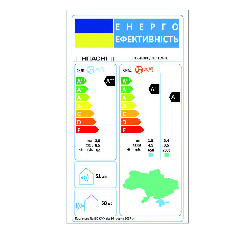 Настенный блок HITACHI RAK18RPE