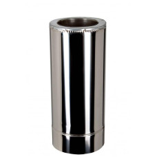 Труба дымохода 0,5м AiSi201 0,5мм нерж/нерж d110/180