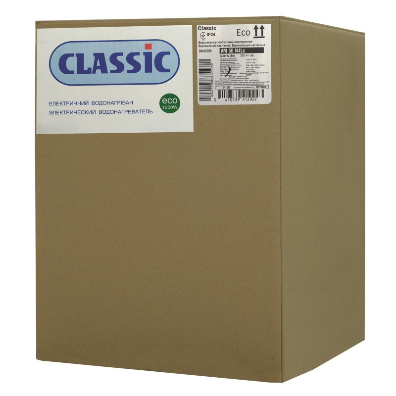 Бойлер електричний Classic Eco VM 50 N4Ls (1200W)
