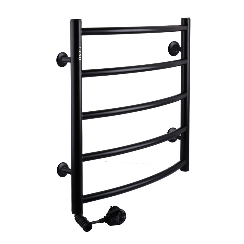 Рушникосушарка UNIO LD EL 500-500-5 BLK Лесенка Дуга электро черная