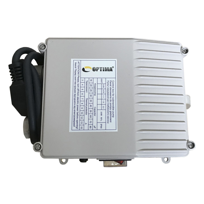 Насос свердловинний з підвищеною уст-тью до піску OPTIMA 4SDm3/27 2,2 кВт 196м + пульт NEW