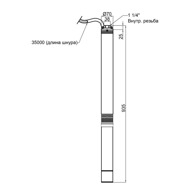 Насос погружной центробежный Thermo Alliance 3SSM2-15 0,37 кВт