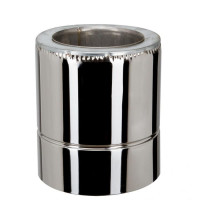 Труба димоходу 0,25м AiSi201 1мм нерж/нерж d140/200