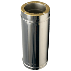 Труба из нержавеющей стали (1,0 мм) с теплоизоляцией в нержавеющем корпусе L=0.5 м