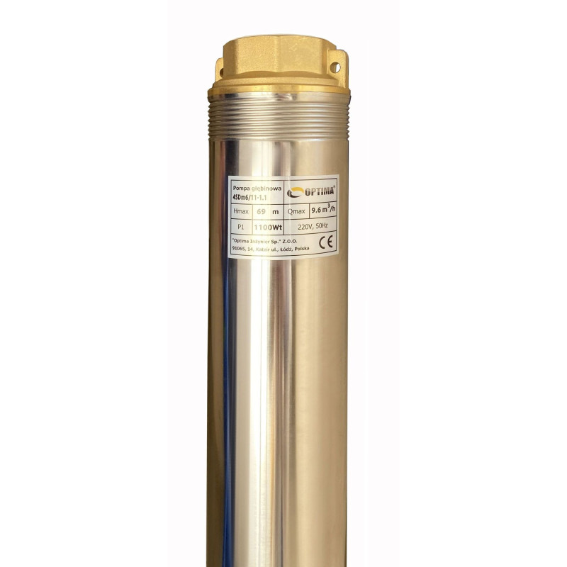 Насос свердловинний з підвищеною уст-тью до піску OPTIMA 4SDm6/11 1,1 кВт 69м + пульт NEW