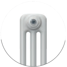 Дизайнерський радіатор DeLonghi Multicolumn H=2000 3-10 (секцій) конф.0 (бічне 1/2") RAL9016