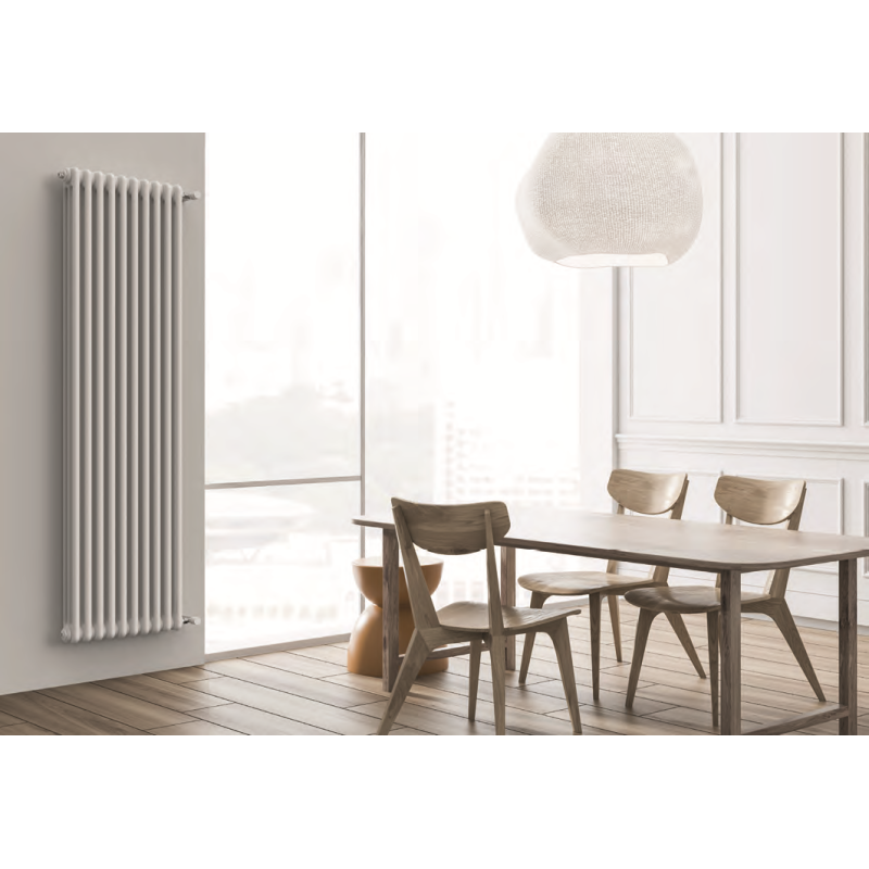 Дизайнерский радиатор DeLonghi Multicolumn H=1800 3-10 (секций) конф.D (нижнее 1/2") RAL9016
