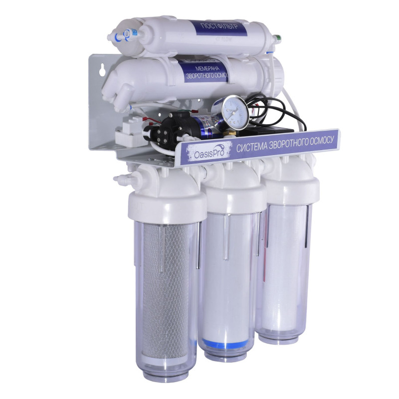 Система зворотного осмосу OasisPro BSL03M-RO-75 насос/мінералізатор