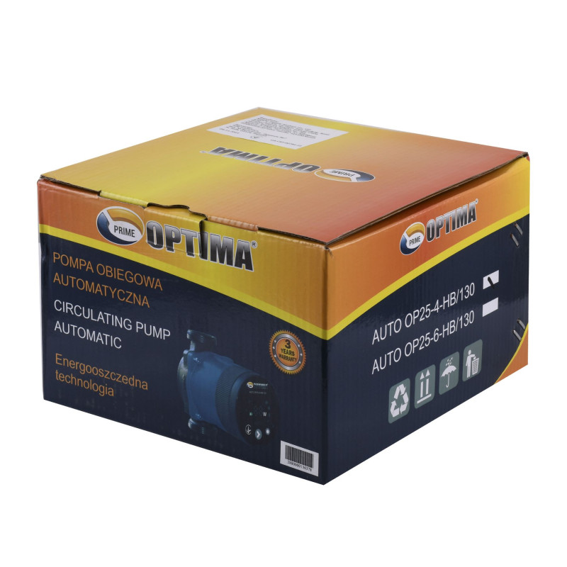 Насос циркуляційний енергозберігаючий Optima PRIME OP25-40AUTO 130мм + гайки