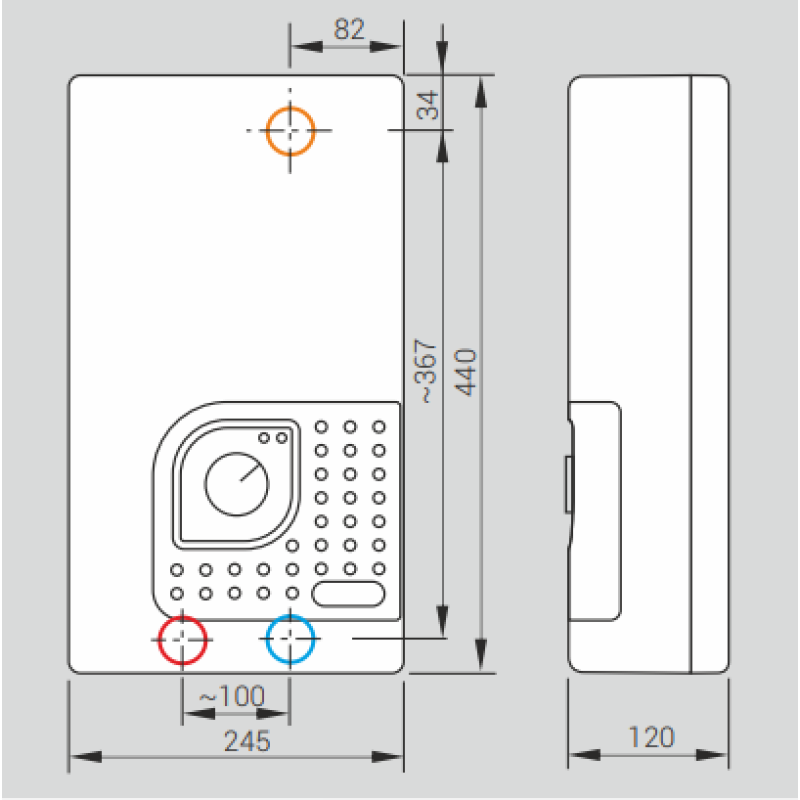 Проточний водонагрівач Kospel Bonus KDE 21