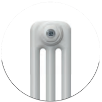 Дизайнерський радіатор DeLonghi Multicolumn H=1500 3-6 (секцій) конф.0 (бічне 1/2") RAL9016