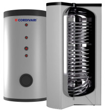 Нержавеющий бойлер косвенного нагрева Cordivari BOLLY 2 AP INOX XB 200л.