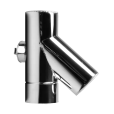 Тройник 45 нерж/нерж с ревизией 1мм Aisi304 d160/220