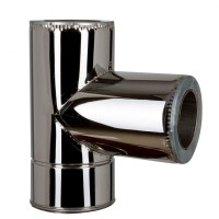 Трійник 87° AiSi201 1мм нерж/нерж d160/220