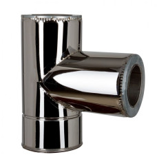 Тройник 87° AiSi321 0,8мм нерж/нерж d180/250