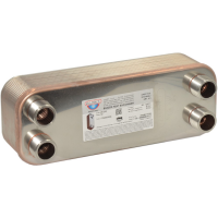 Теплообмінник Zilmet ZB 250 (INOX AISI 316L) 36 пластин 4 x Ø1"G-17B2503604