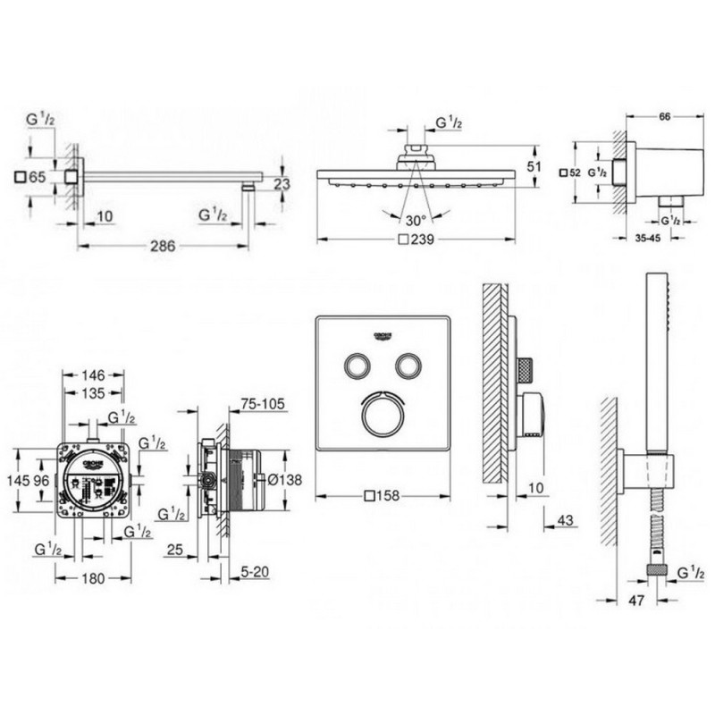 Душевая программа Grohe EX SmartControl 34506SC0