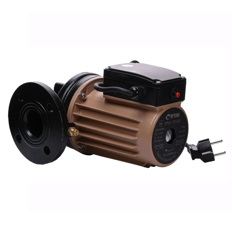 Насос циркуляционный фланцевый Optima OP40-130 220мм + кабель с вилкой!