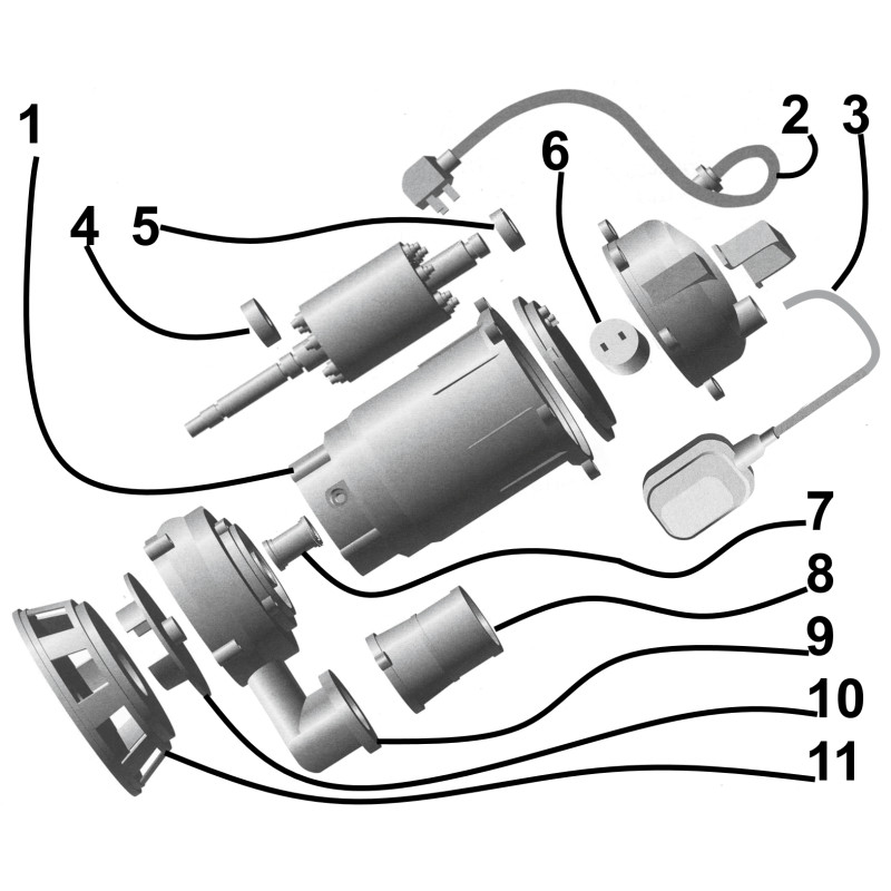Насос фекальний Optima WQD10-12 1,1 кВт