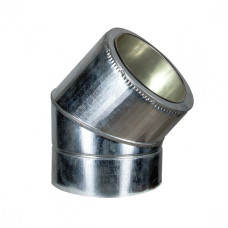 Колено 45° AiSi304 1мм нерж/оц d160/260