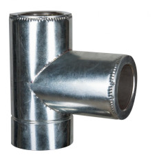 Тройник 87° AiSi321 0,8мм нерж/оц d180/250