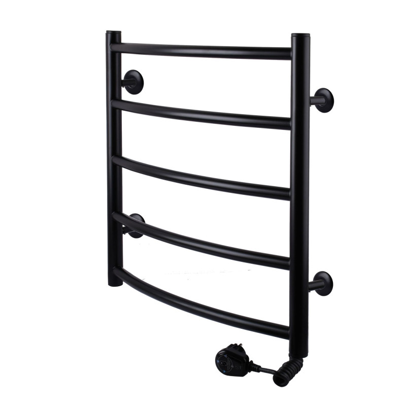 Рушникосушарка UNIO LD ER 500-500-5 BLK Лесенка Дуга электро черная