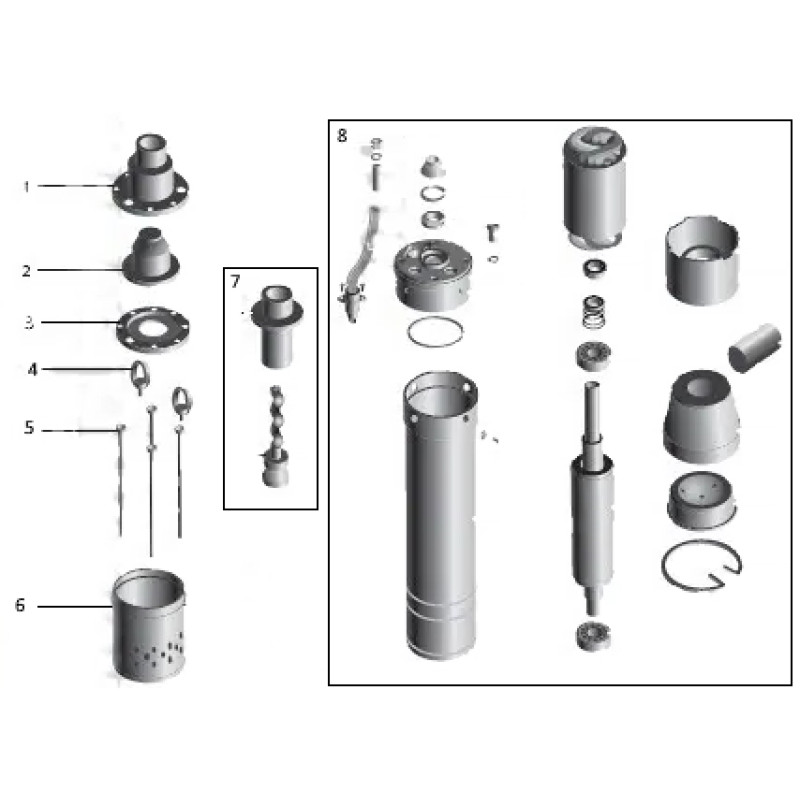Насос свердловинний шнековий VOLKS pumpe 4 QGD 2,5-60-0,75 кВт + кабель 15м