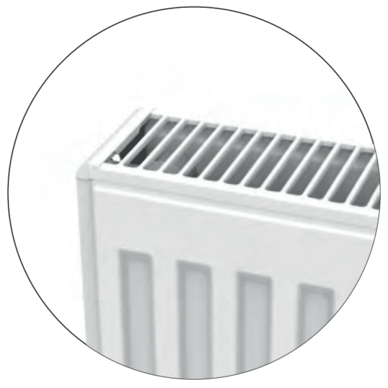 Стальной радиатор DeLonghi Compact Panel 22 TEK 900 x 600 мм 1850 Вт боковое подкл.