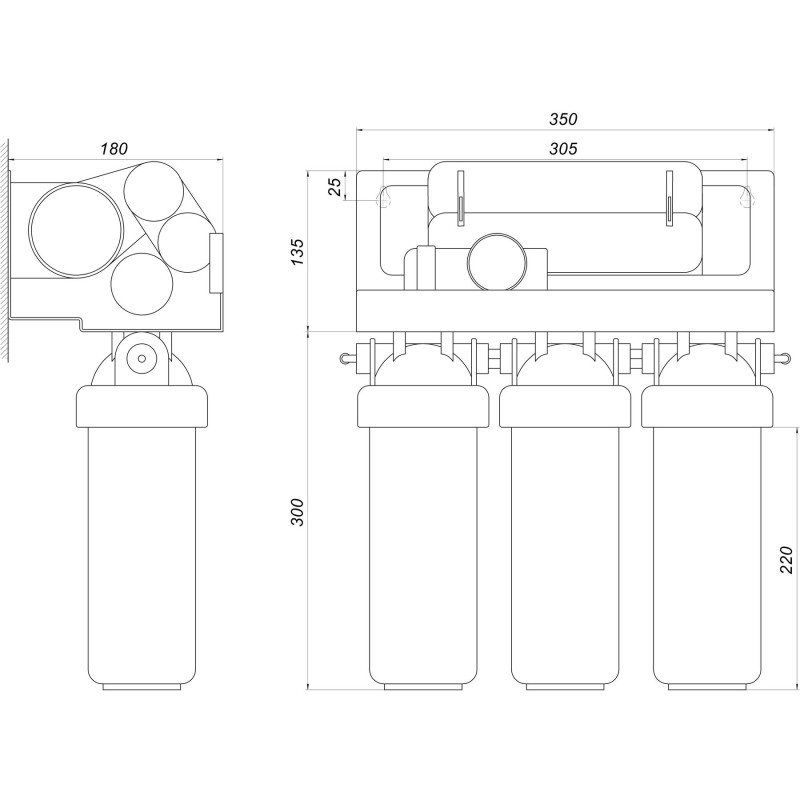 Система зворотного осмосу OasisPro BSL01M-RO-75 мінералізатор