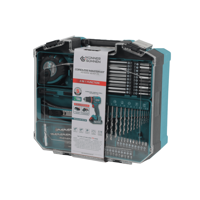 Комплект акумуляторного електроінструменту KS ID20V-60 KIT 74