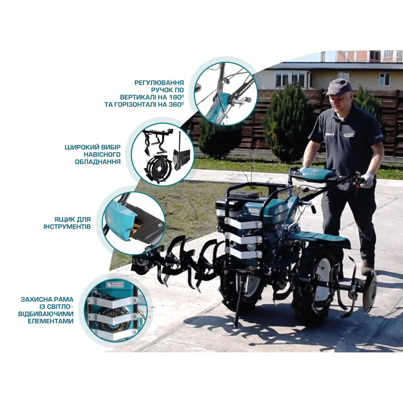 Бензиновий культиватор KS 9HP-1350G-3 (400)