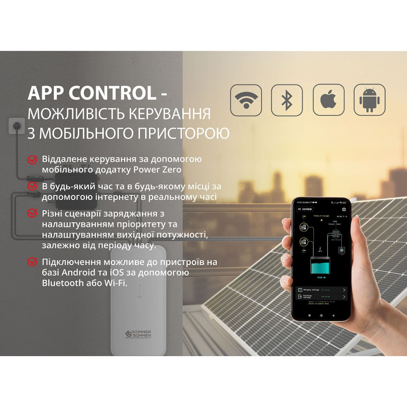 Балконна сонячна система KS SBS800-SET4