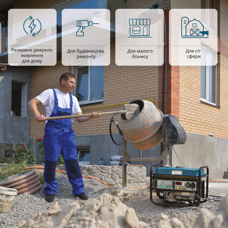 Бензиновий генератор «Könner & Söhnen» KS 3000E