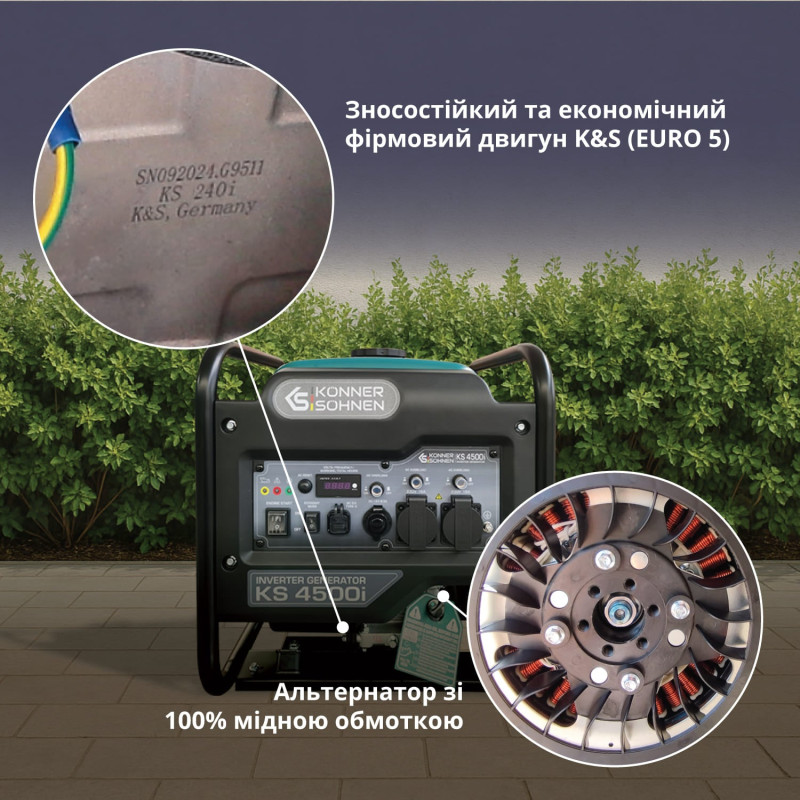 Інверторний генератор Könner & Söhnen KS 4500i