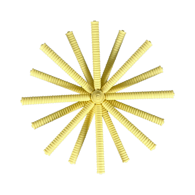 Розподільник нижній променевий з боковим підключенням на 16 променів до балону 48'(Ø1200)FD