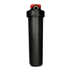 Колба 20BB чорна (два кiльця, металевий кронштейн, ключ) Підключення 1 дюйм (ЛВ) FILTRONS