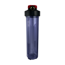 Колба 20BB прозрачная (два кольца, металлический кронштейн, ключ) Подключение 1 дюйм (ЛВ) FILTRONS