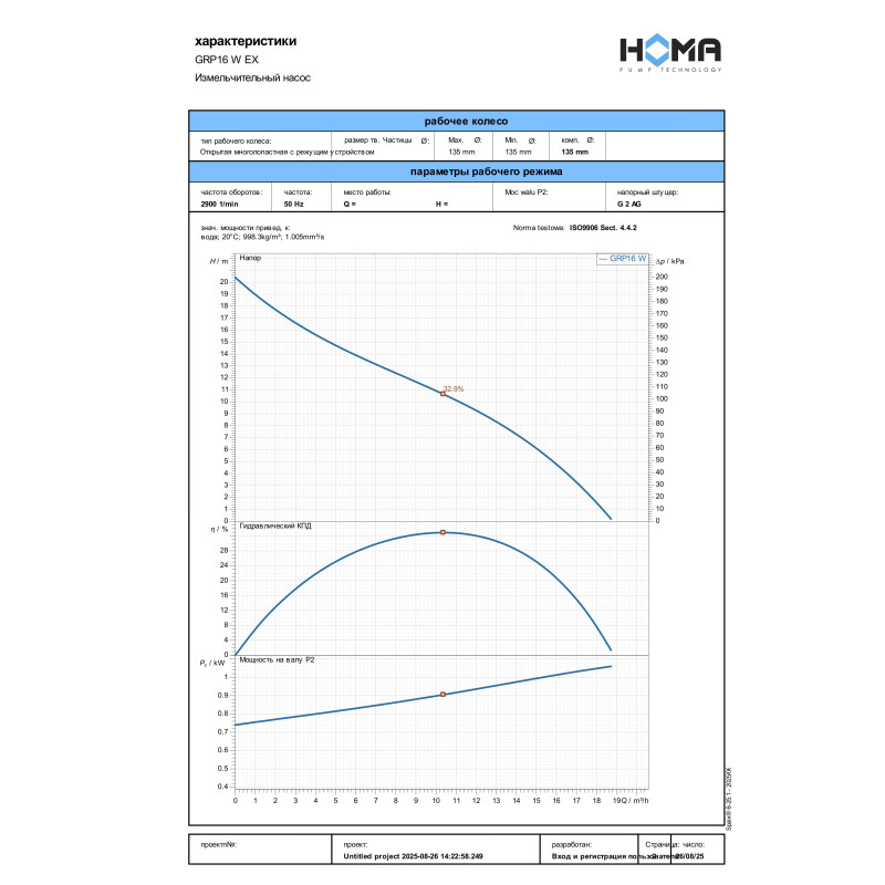 Фекальний насос BARRACUDA GRP16 W EX (9605001.03)