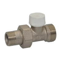414DE00400 Кран радіаторний відсікаючий Ø1/2&Prime; х 3/4&Prime; E (євроконус) прямий BIANCHI F.lli S.p.A.