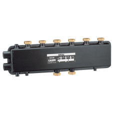 559231 Гідравличний сепаратор-колектор SEPCOLL® Ø1 1/4&Prime; В x 1 1/2&Prime; В (накидні гайки) 3+1 пари 125 мм 6 bar 0÷110°C CALEFFI