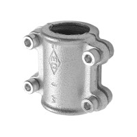 71505005 Хомут ремонтний затискний оцинкований (білий чавун) Ø1″ Atusa