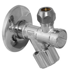 B402881SCV Кран з ФІЛЬТРОМ вентильний для сантехприладів Ø1/2″ х 3/8″ VA Albertoni srl