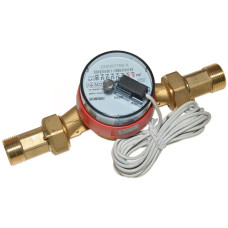 Лічильник води з ІМПУЛЬСНИМ датчиком GSD8-R Ø3/4″ ГВ 30°С-90°С L=130 мм Qn=4 м³/г B METERS S.R.L.