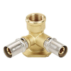 40552004 Коліно подвійне настінне (прес) Ø20 х 20 х 1/2″ В Idrosanitaria Bonomi S.p.a.