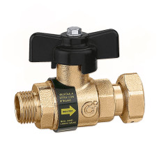 334500 Кульовий кран зі зворотнім клапаном Ø3/4″ З x 3/4″ НГ Caleffi S.p.a.